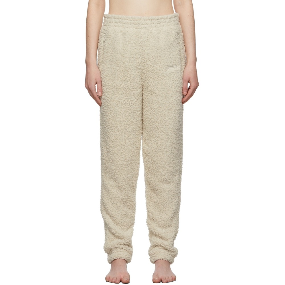 SKIMS Women's Teddy Fleece‎ Lounge Beige Cozy Warm Joggers Pants Size 2X